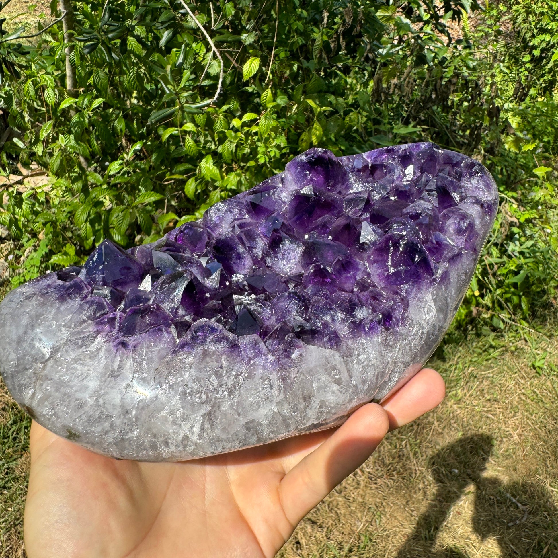 Base detail of Grade AAA Amethyst geode