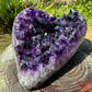 Color detail of purple Amethyst raw geode, from Artigas, Uruguay, worked with for Stress Relief.