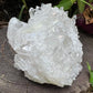 Profile view of Grade AAA Clear Quartz specimen, Brazil-sourced, showing characteristic patterning.