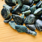 Rear view of Kambaba Jasper tumbled stone, showing matte finish.