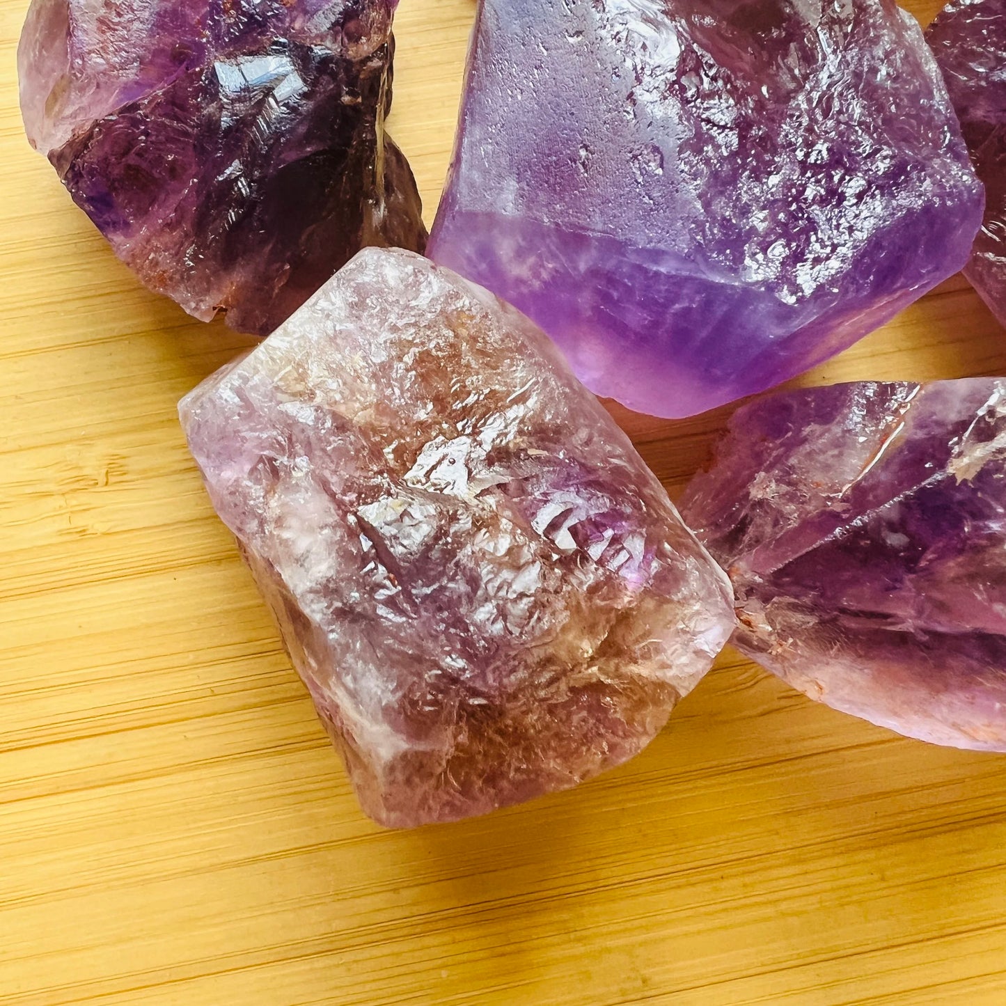 Full profile of Grade AA Ametrine raw ready to ship from Beyond Bohemian