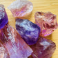 Full profile of Grade AA Ametrine raw ready to ship from Beyond Bohemian