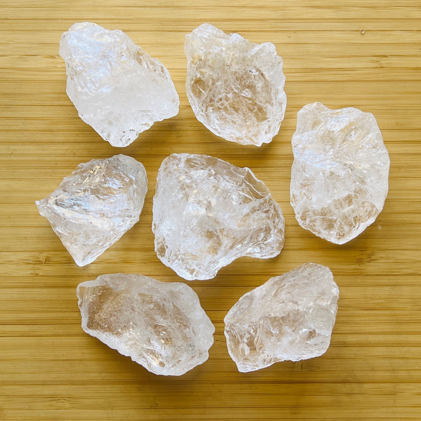 Clear Quartz raw crystal in Clear tones, ethically sourced from Brazil for Healing and Cleansing