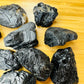 Full profile of Grade A Black Tourmaline raw ready to ship from Beyond Bohemian