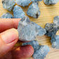 Full profile of Grade AA Celestite raw ready to ship from Beyond Bohemian