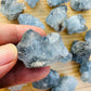 Full profile of Grade AA Celestite raw ready to ship from Beyond Bohemian