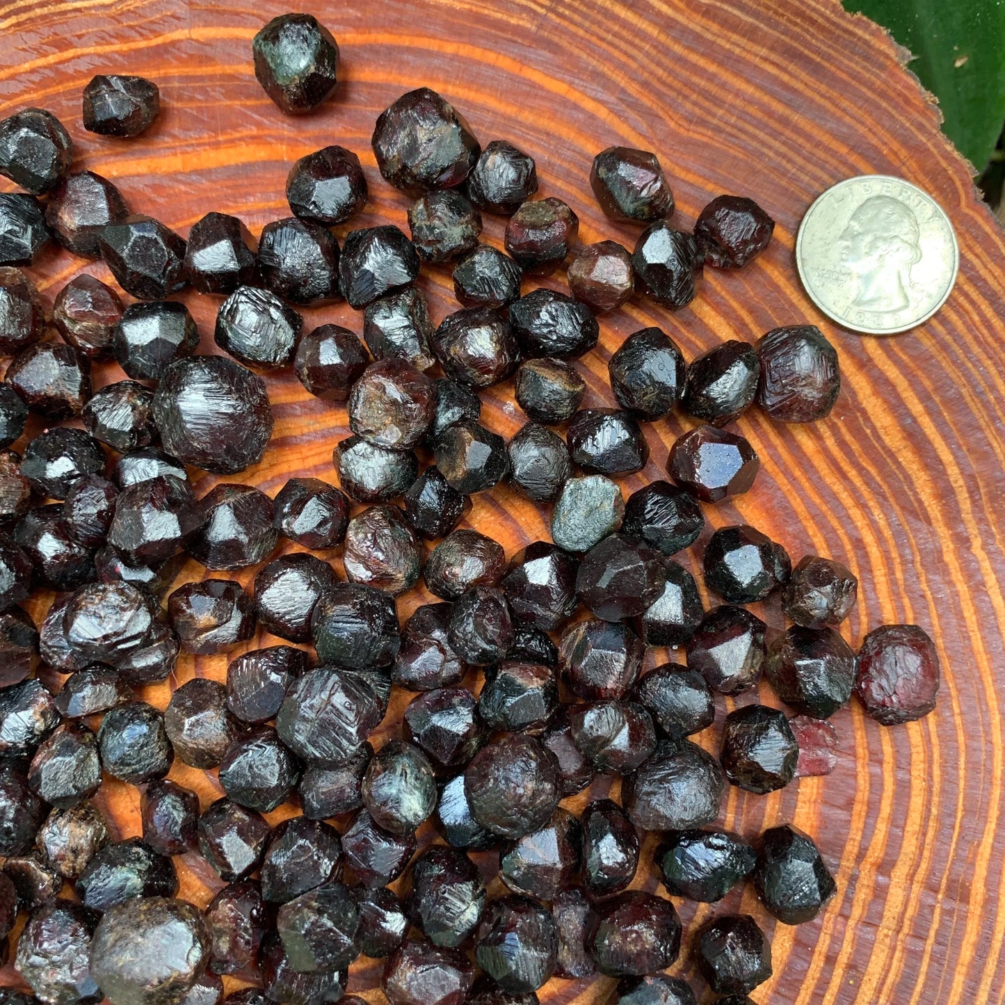 Full profile of Grade AA Garnet raw ready to ship from Beyond Bohemian