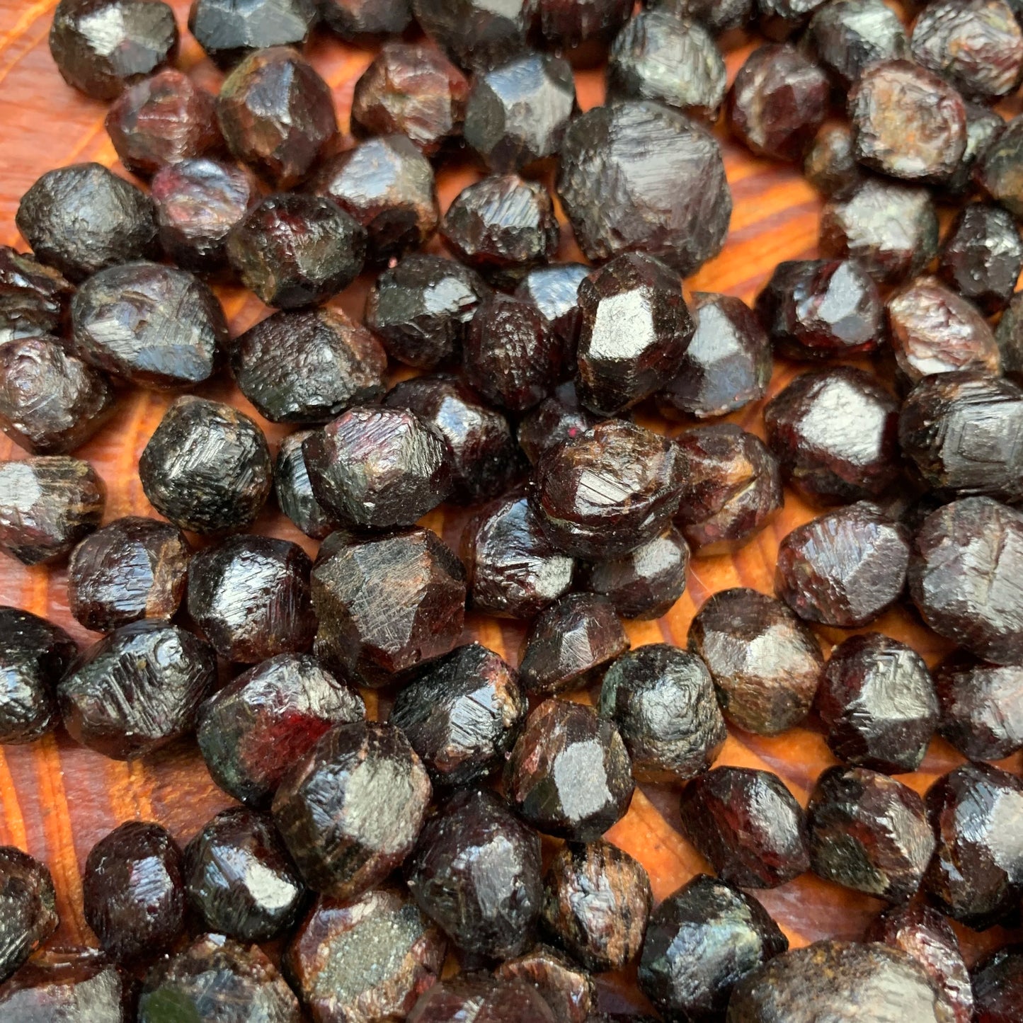 Full profile of Grade AA Garnet raw ready to ship from Beyond Bohemian