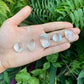 Full profile of Grade AAA Clear Quartz tumbled stone ready to ship from Beyond Bohemian