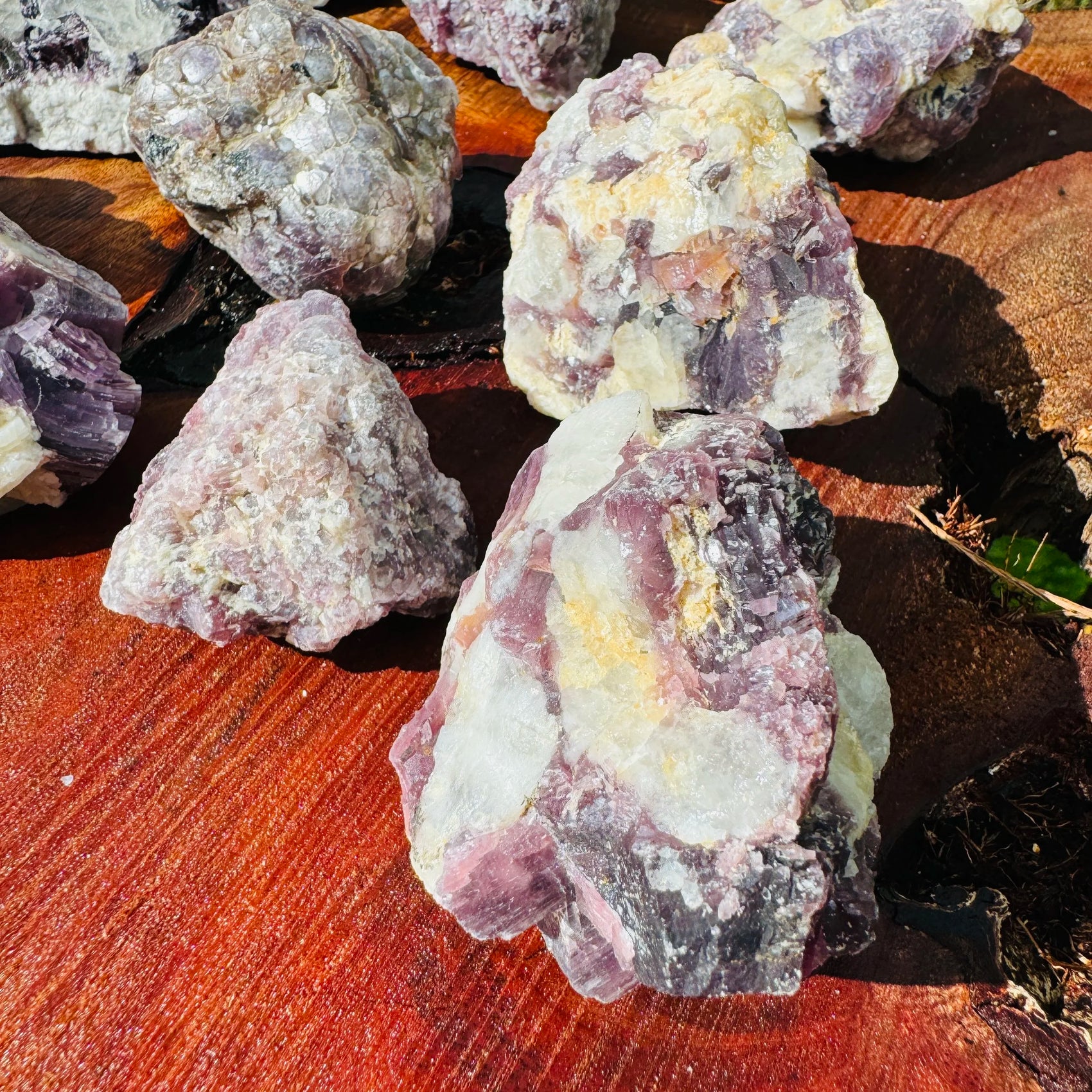 Edge view of Lepidolite specimen, Brazil-sourced.