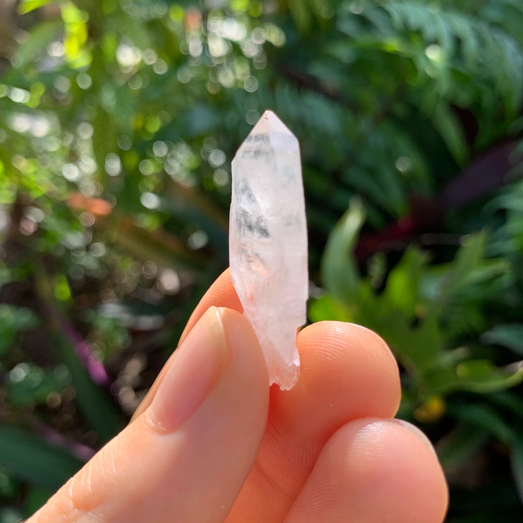 Full profile of Grade A Clear Quartz point ready to ship from Beyond Bohemian