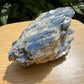 Overhead angle of Blue Kyanite specimen, worked with for Confidence, from Brazil.