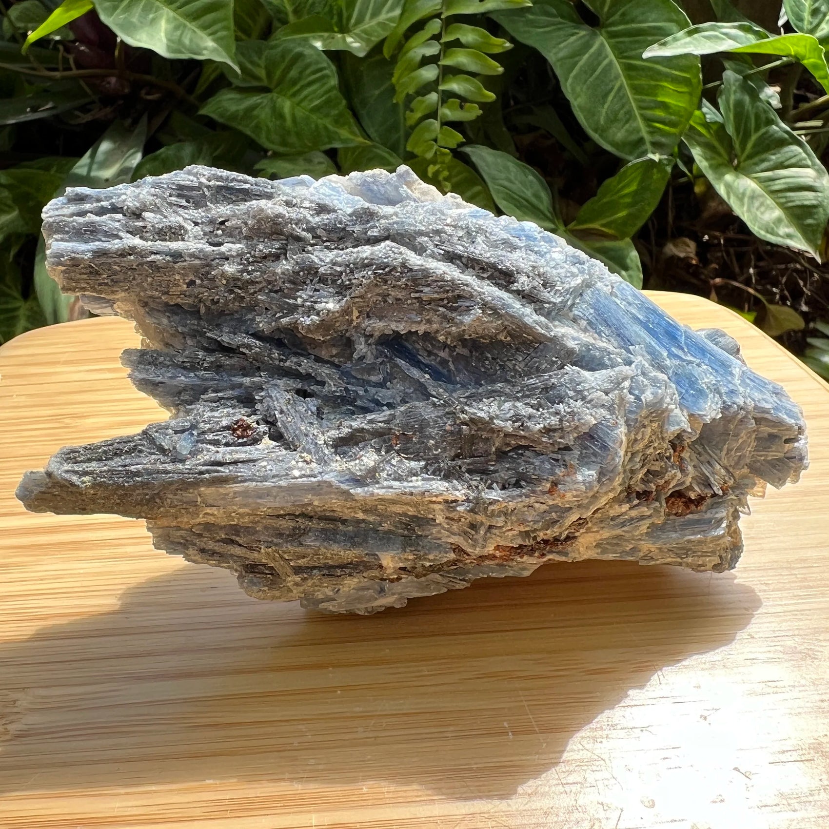Opposite side of Blue Kyanite specimen, showing characteristic finish.