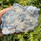 Detail shot of Grade AA Blue Kyanite cluster under natural light