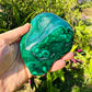 Bottom side of Malachite specimen, sourced from Democratic Republic of the Congo.