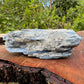 Detail shot of Grade AA Blue Kyanite cluster under natural light