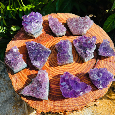 Ethically sourced Grade AA Amethyst cluster from Rio Grande do Sul, Brazil at Beyond Bohemian