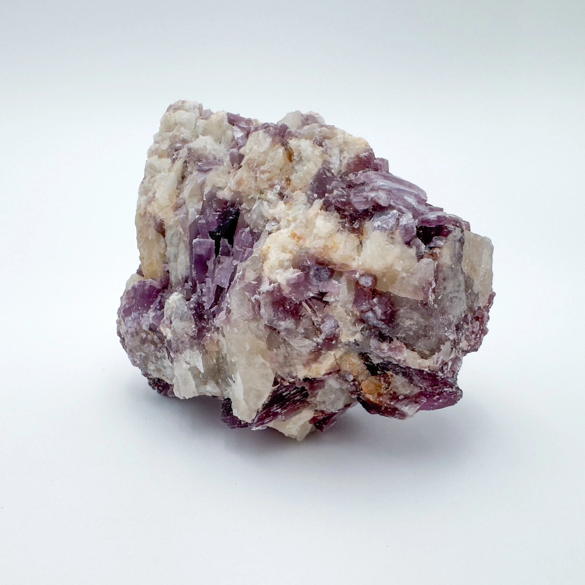 Profile shot of Lepidolite specimen, to support Stress Relief, sourced from Brazil.