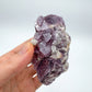Back view of Grade AA Lepidolite cluster showing natural surface