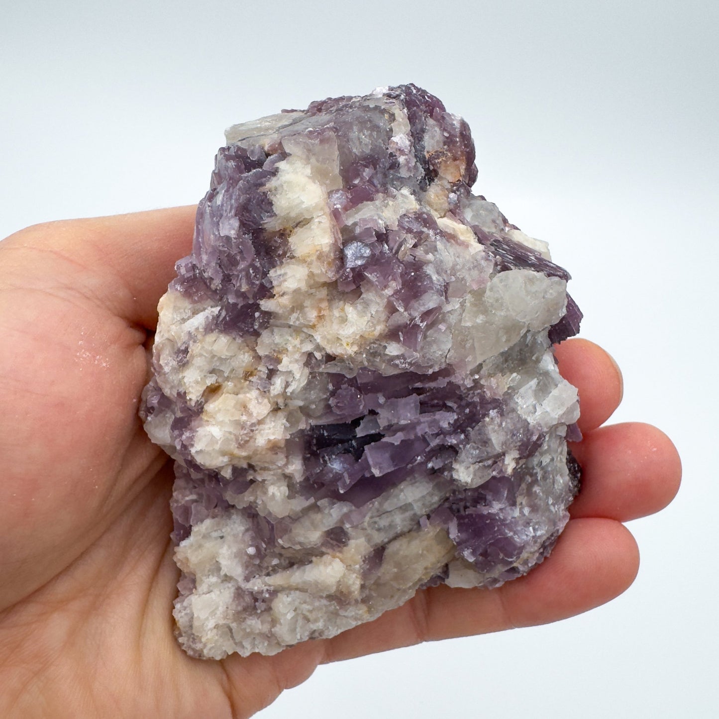 Full profile of Grade AA Lepidolite cluster ready to ship from Beyond Bohemian