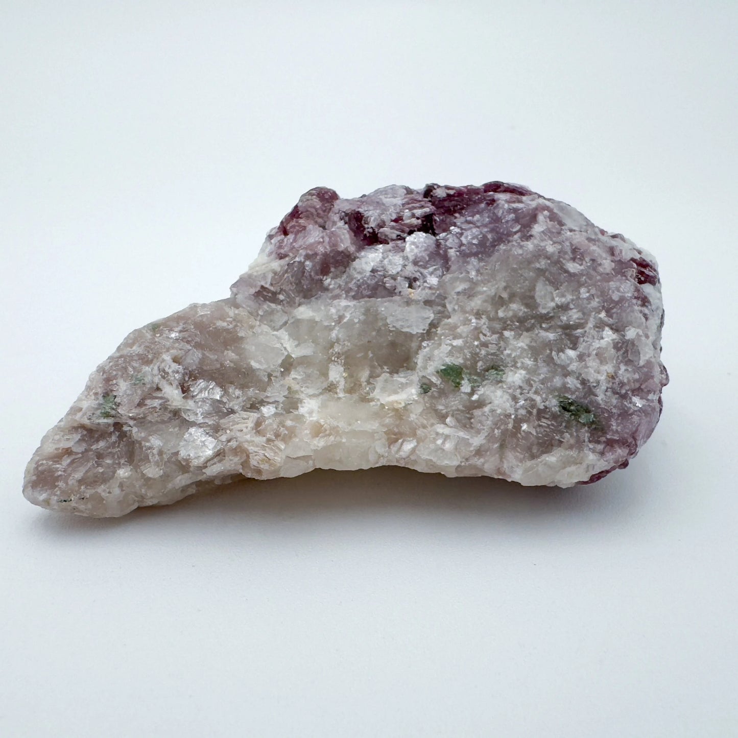 Handheld Lepidolite raw crystal from Brazil for meditation, Emotional Healing and Stress Relief