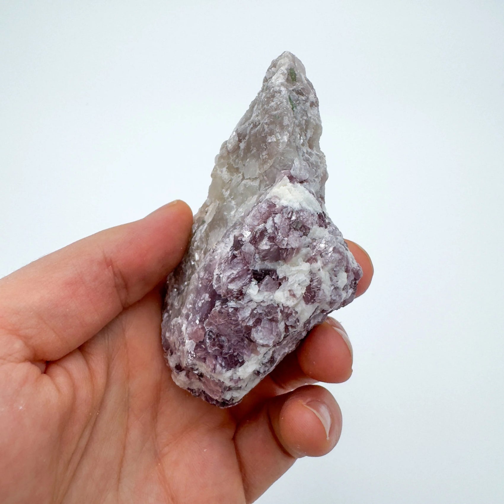 Full profile of Grade AA Lepidolite cluster ready to ship from Beyond Bohemian