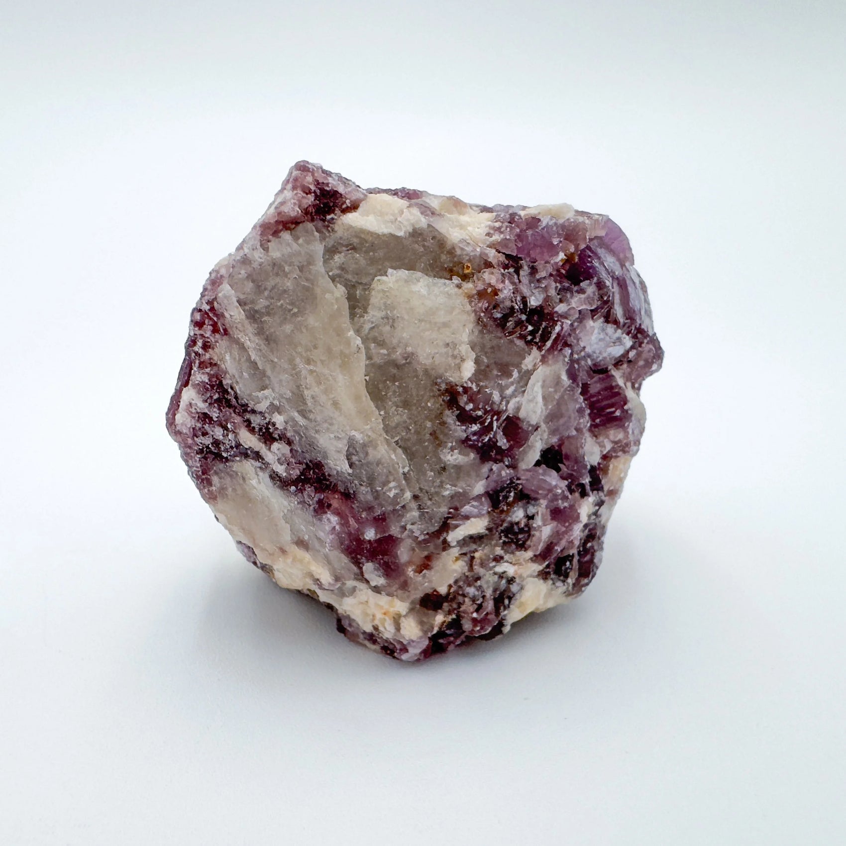 Tight crop of Grade AA Lepidolite specimen, from Minas Gerais, Brazil.