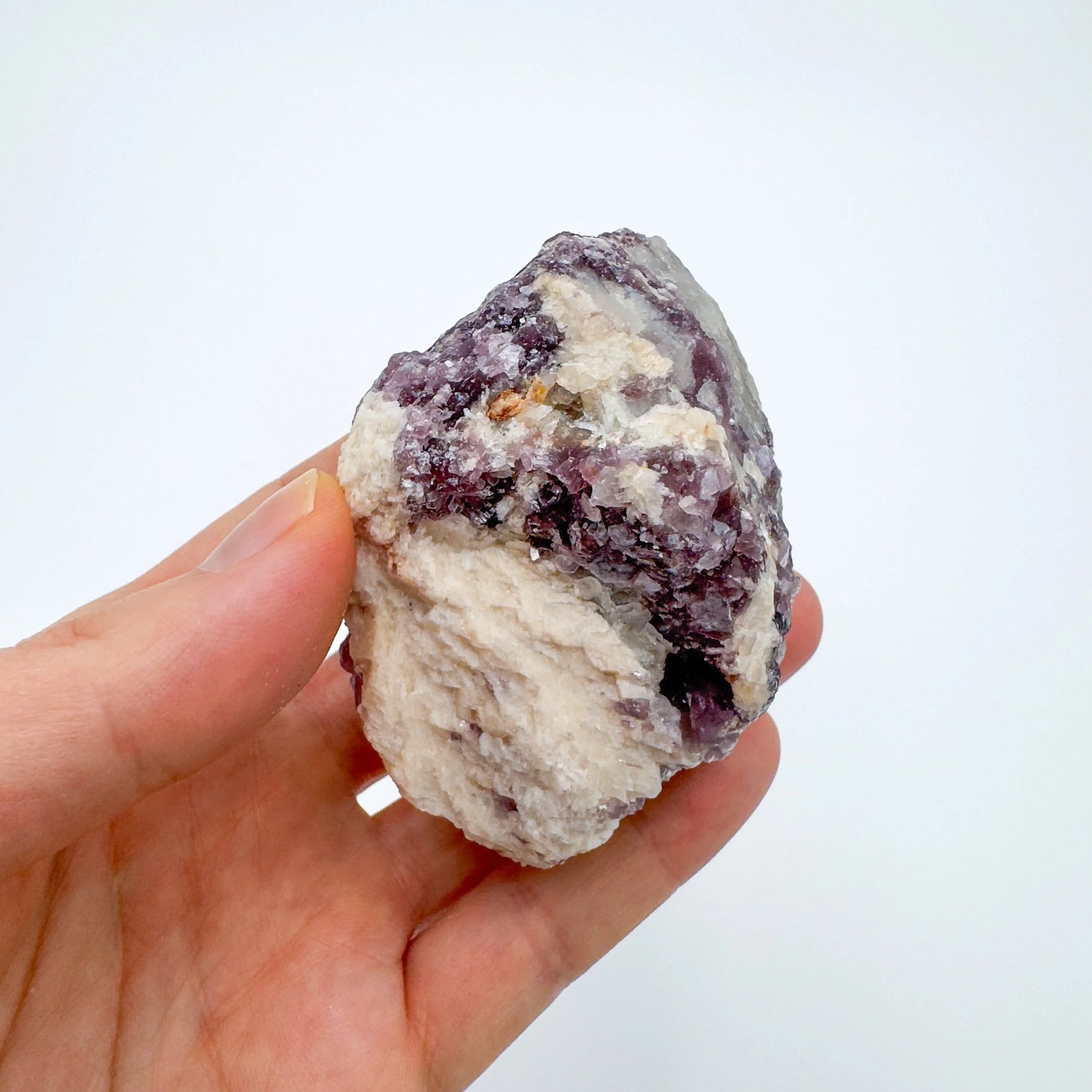 Full profile of Grade AA Lepidolite cluster ready to ship from Beyond Bohemian