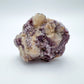 Color detail of Lepidolite specimen, from Brazil, showing natural texture.