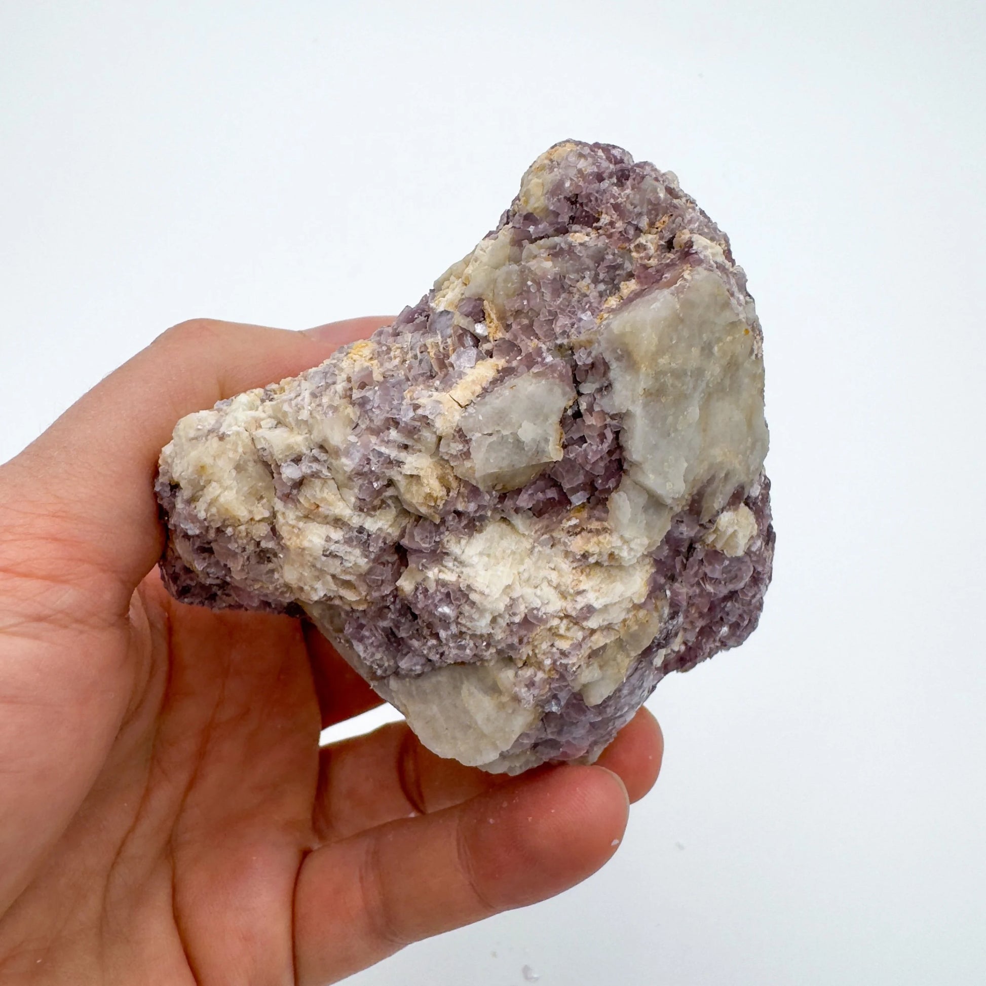 Full profile of Grade AA Lepidolite cluster ready to ship from Beyond Bohemian