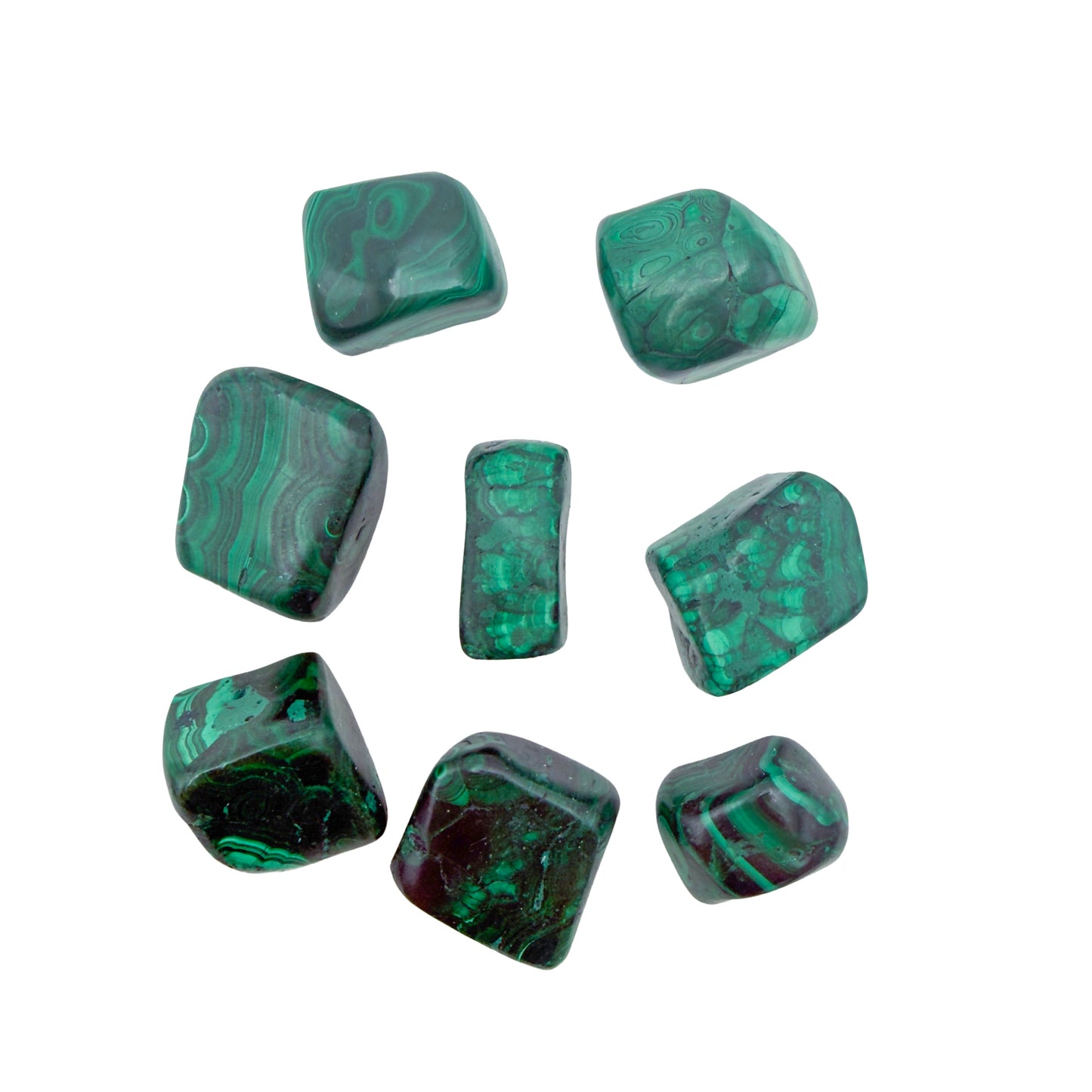 Malachite Hand Polished Stones from Haut-Katanga, Democratic Republic of the Congo, AA grade, photo 2 of 6