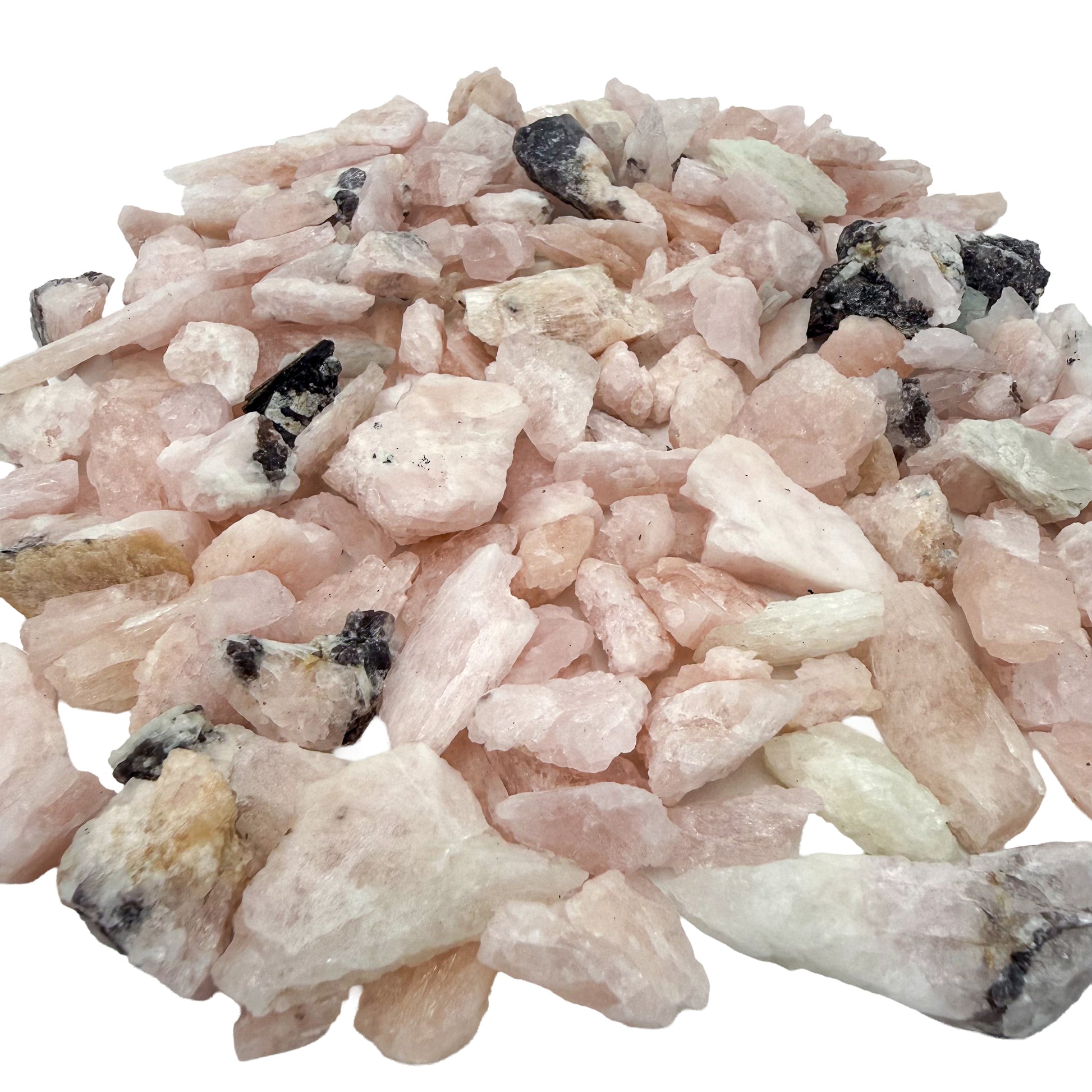 Morganite raw crystal AA grade from Brazil, 0.25 to 1.25 inch, view 3