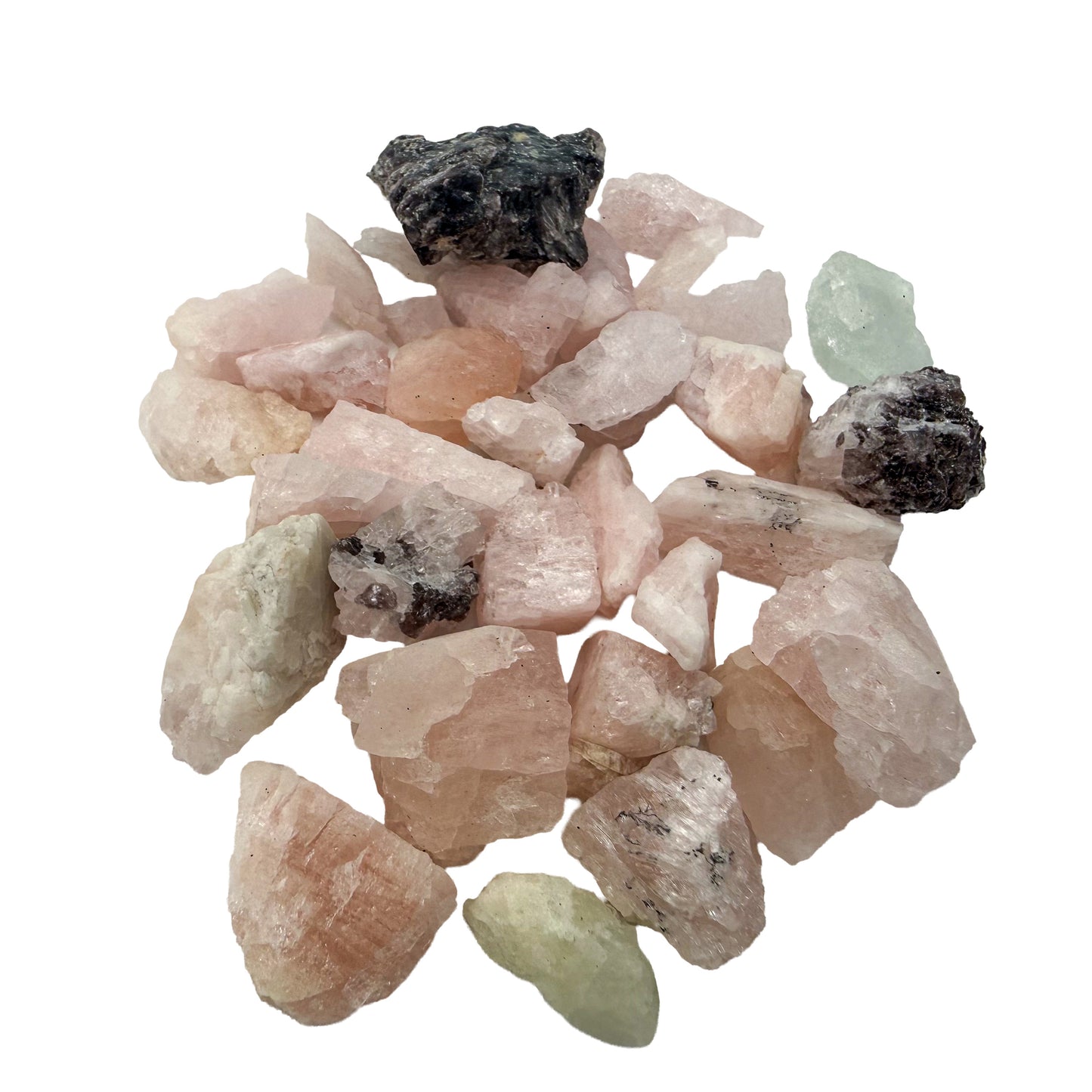 Morganite raw crystal AA grade from Brazil, 0.25 to 1.25 inch, view 6