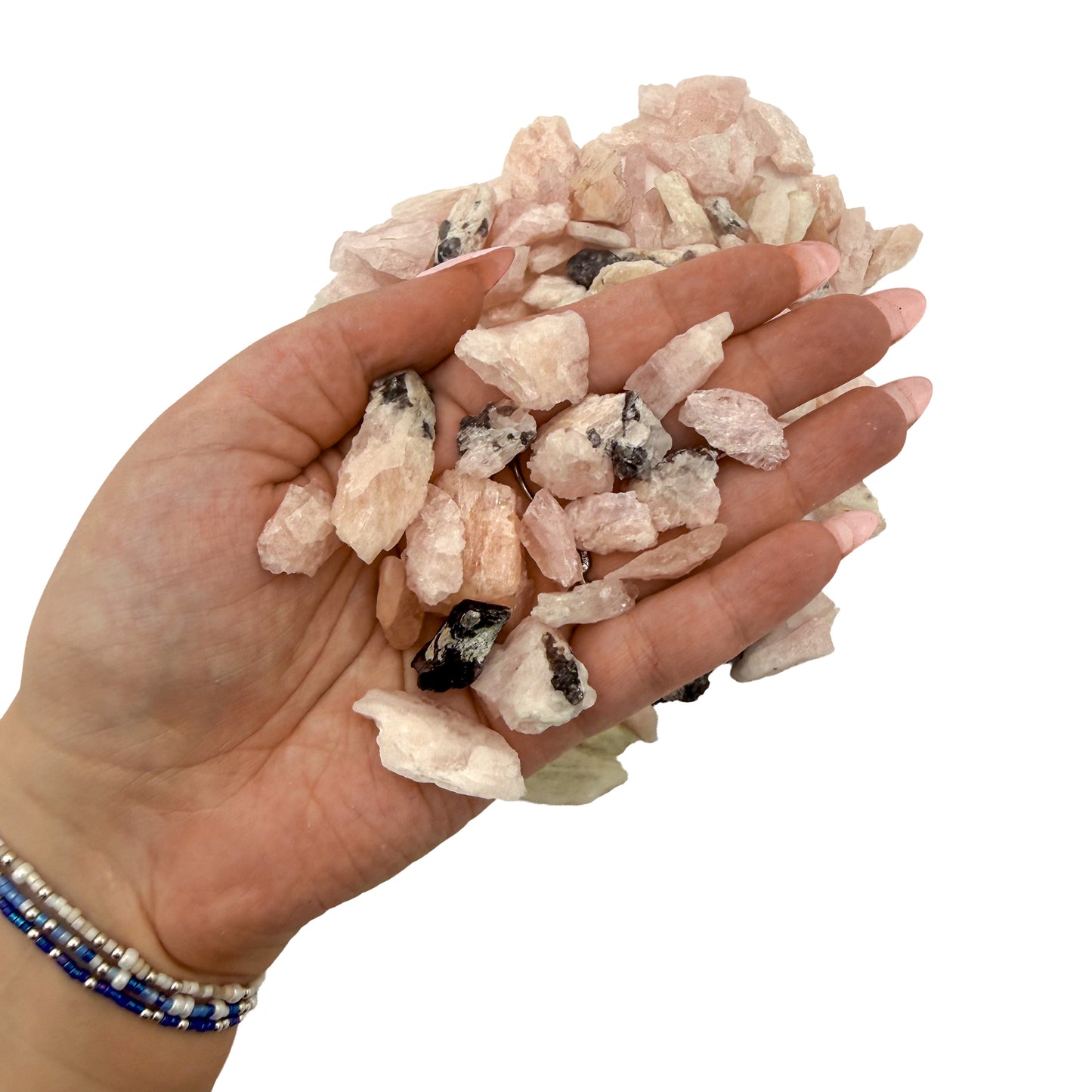 Morganite raw crystal AA grade from Brazil, 0.25 to 1.25 inch, view 8