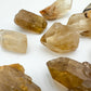Back view of Natural Citrine raw stone, often worked with for Abundance and Manifestation.