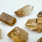 Lifestyle context of Natural Citrine stone, from Haut-Lomami, Democratic Republic of the Congo, with subtle natural color showing through.