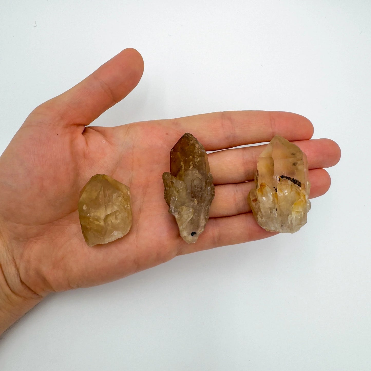 Unheated natural Citrine rough showing pale golden tone, Congolese origin, 1 to 2 inch