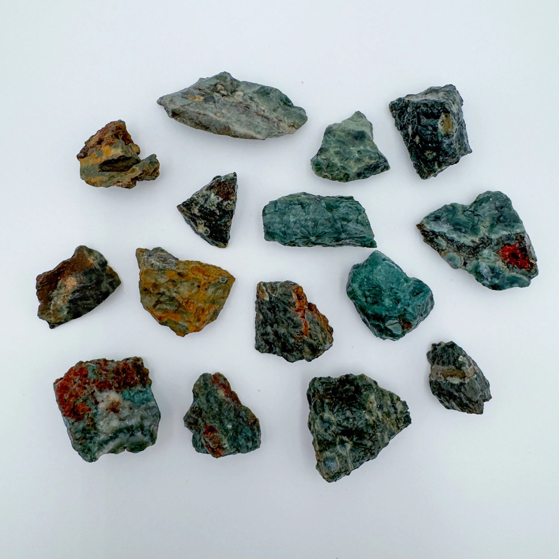 Close-up of Ocean Jasper raw stone from Madagascar, soothing wellness stone for Emotional Healing