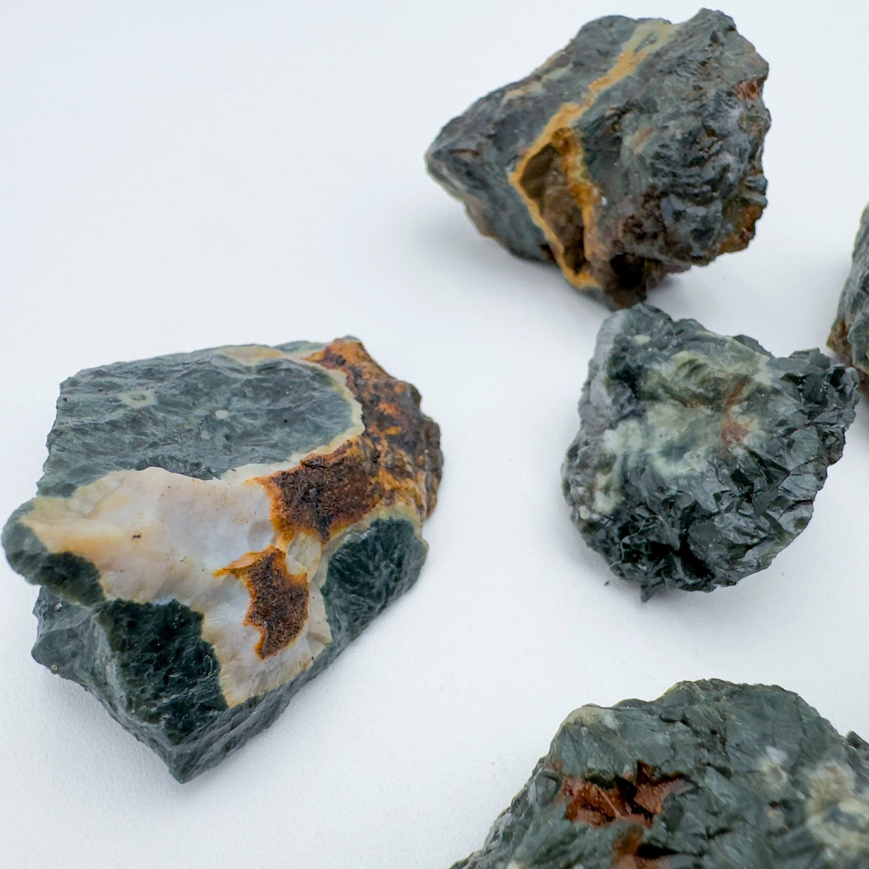 Full profile of Grade AA Ocean Jasper raw ready to ship from Beyond Bohemian
