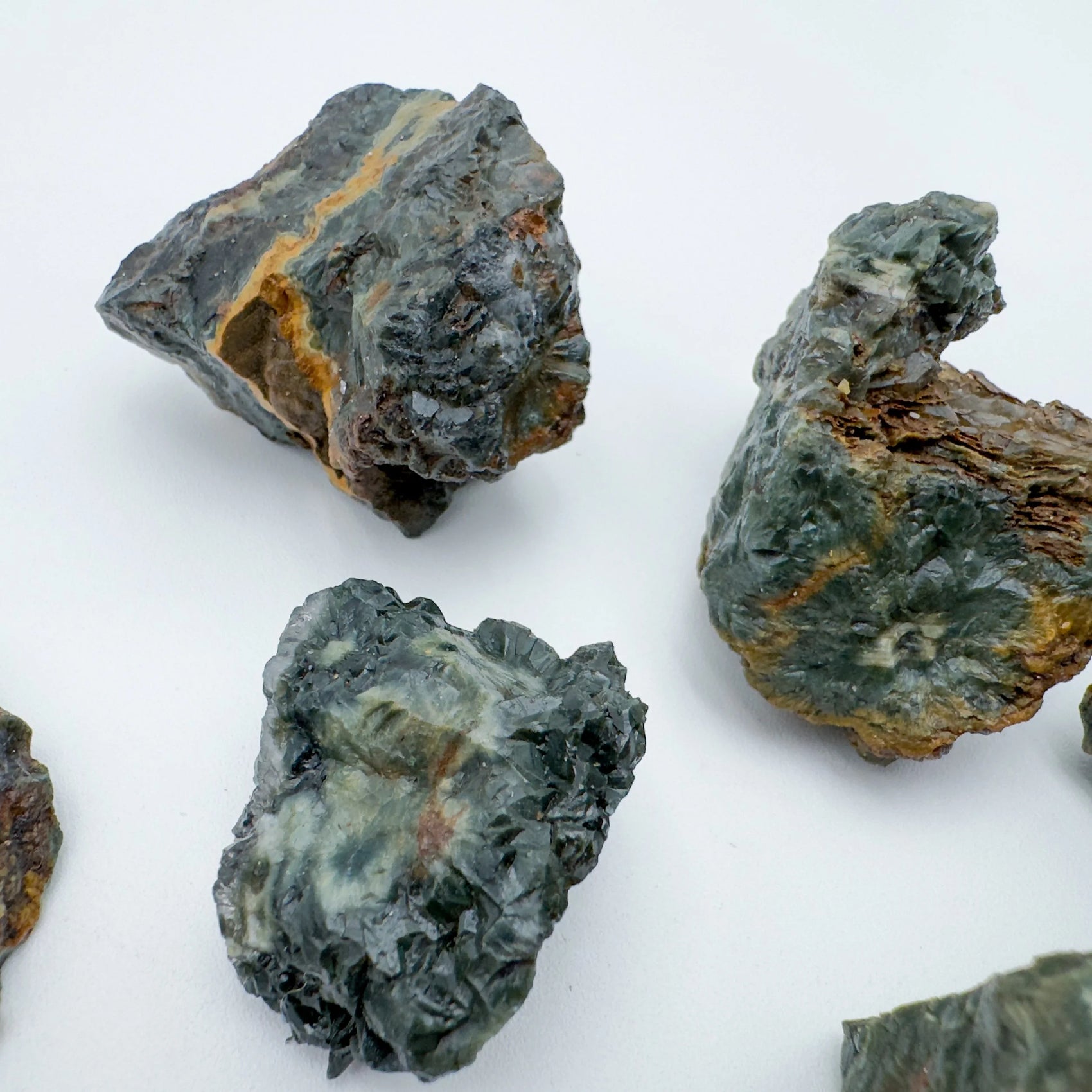 Full profile of Grade AA Ocean Jasper raw ready to ship from Beyond Bohemian