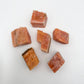 Full profile of Grade AA Orange Calcite raw ready to ship from Beyond Bohemian