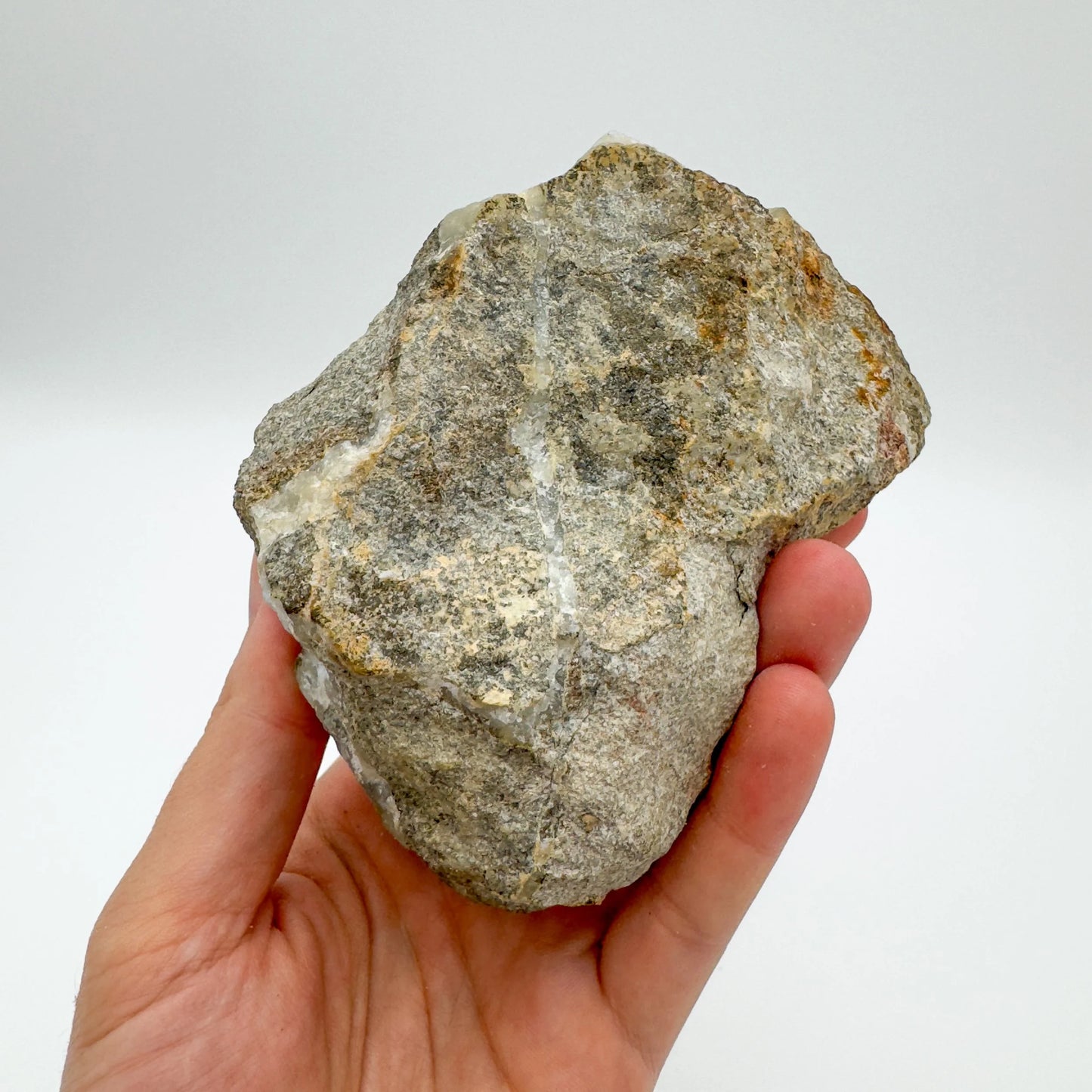 Full profile of Grade AA Blue Lace Agate geode ready to ship from Beyond Bohemian