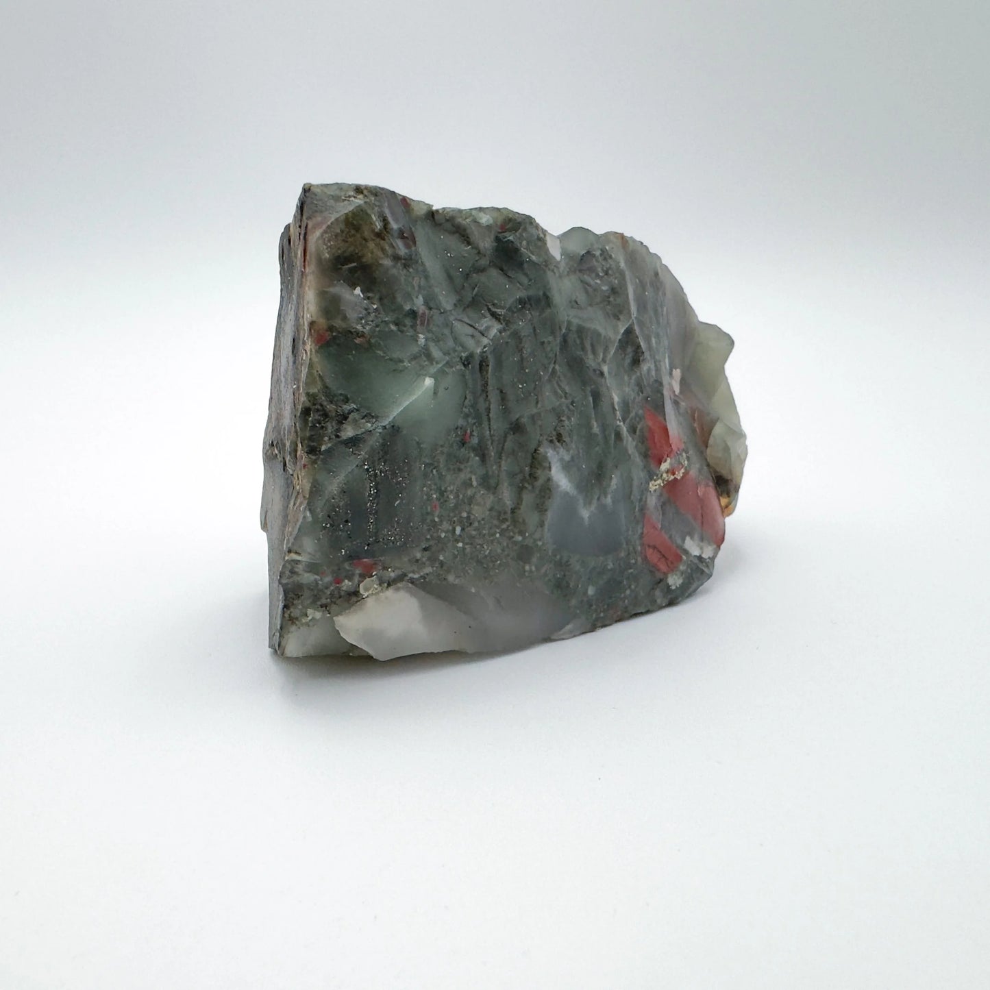 Surface detail of Bloodstone specimen, from Eswatini.