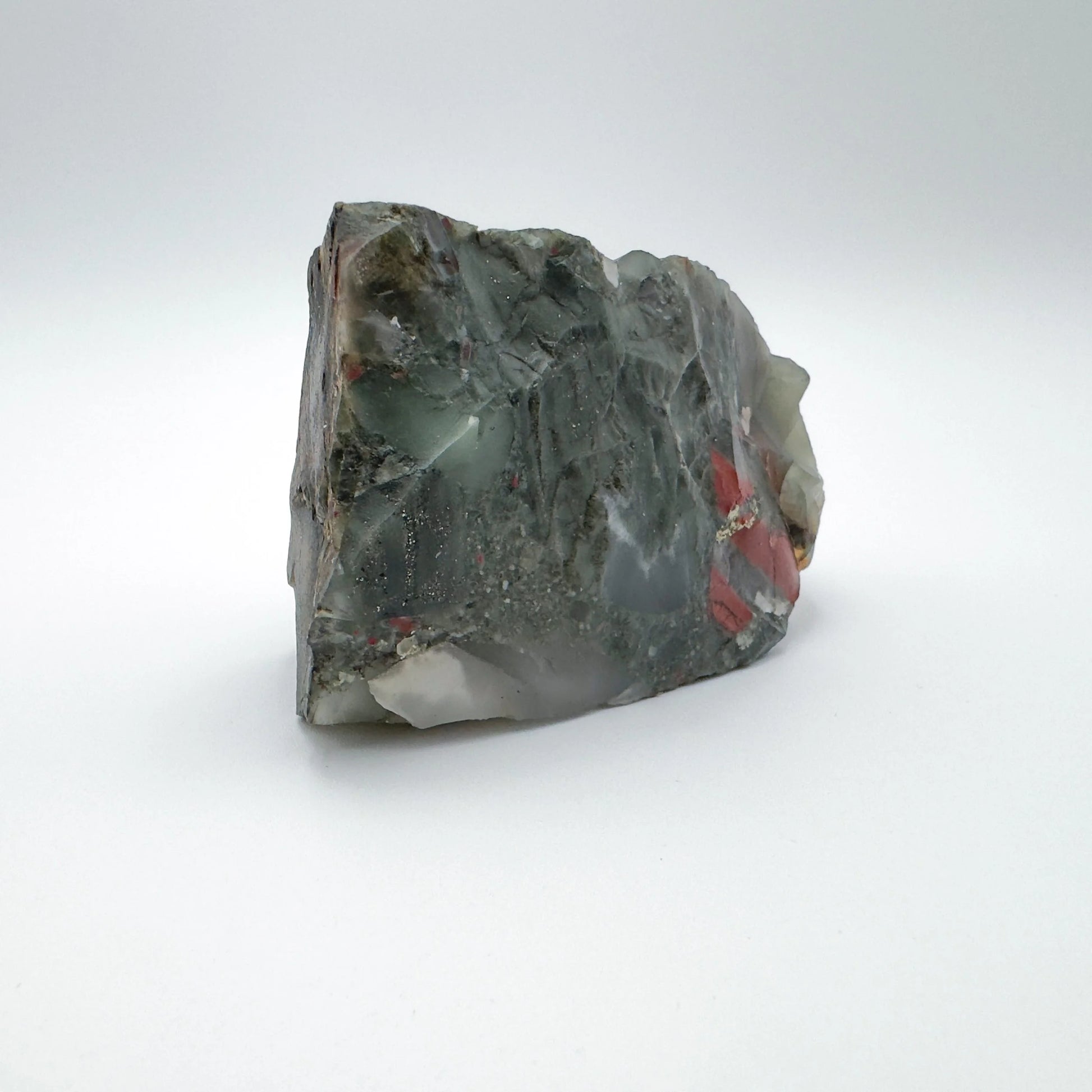 Surface detail of Bloodstone specimen, from Eswatini.
