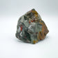Plan view of green Bloodstone specimen, from Eswatini.