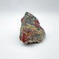 Color detail of Bloodstone specimen, to support Energy, from Eswatini.