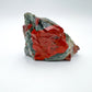 Side perspective of Grade AA Bloodstone specimen, often kept for Energy, showing characteristic finish.