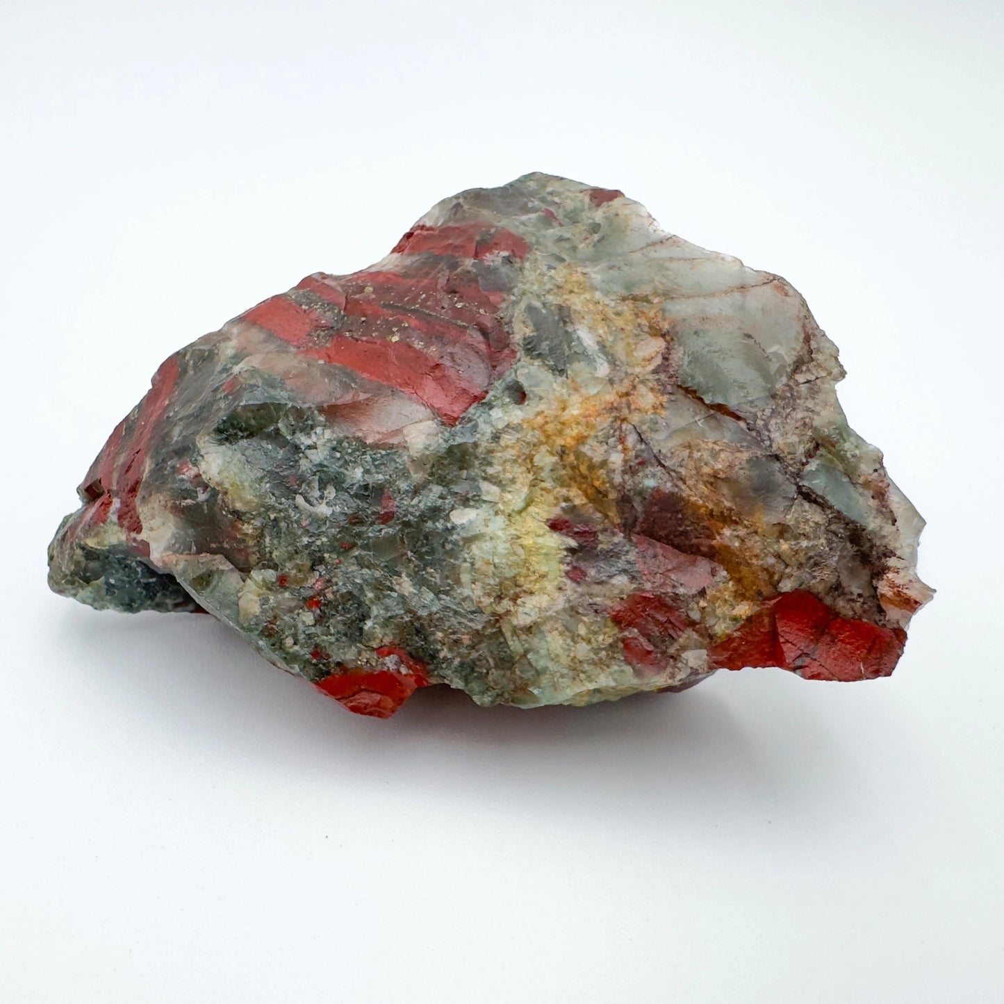 Scale reference of a Bloodstone specimen, hand-selected from Hhohho, Eswatini.