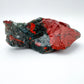 Opposite side of green Bloodstone specimen, showing tight grain, often worked with for Energy and Protection.