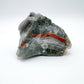 Detail of Bloodstone specimen, showing open form.